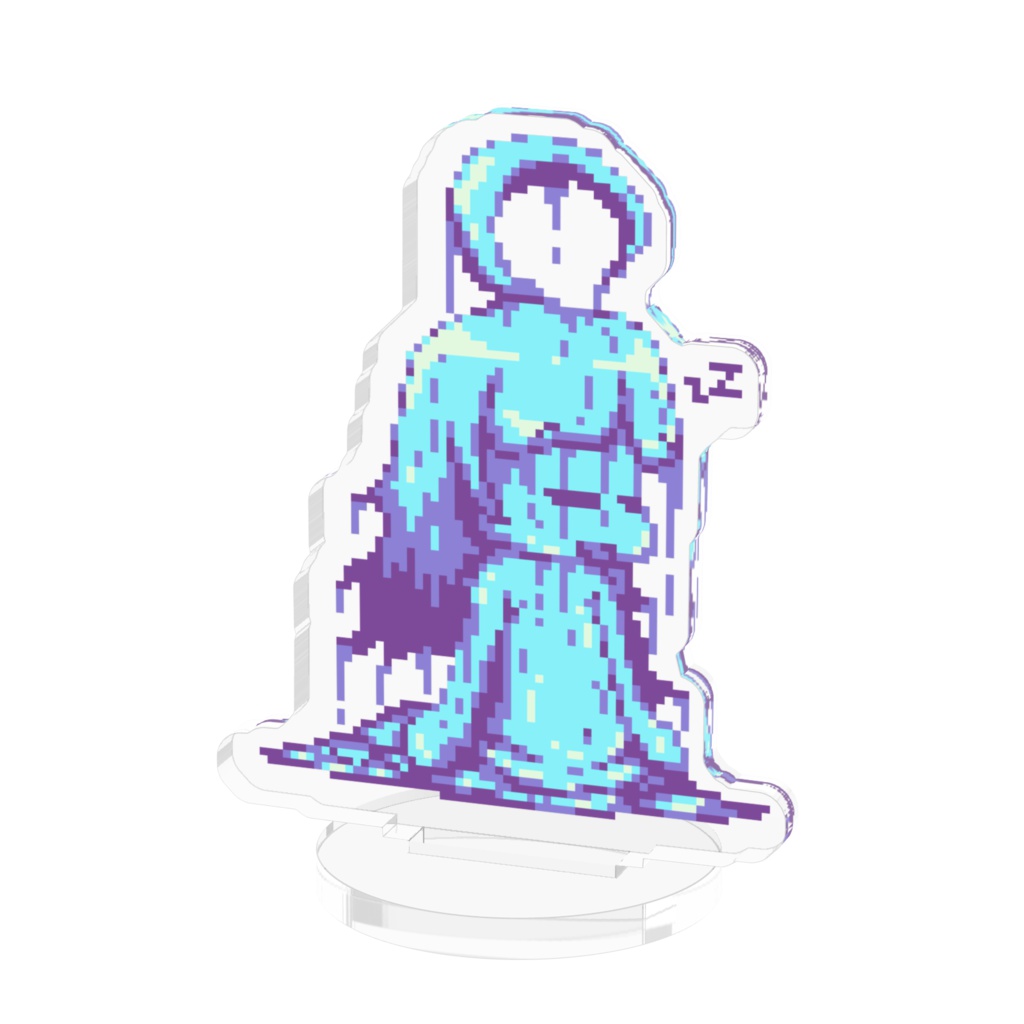 ねむねむアクア ドット絵アクリルフィギュア