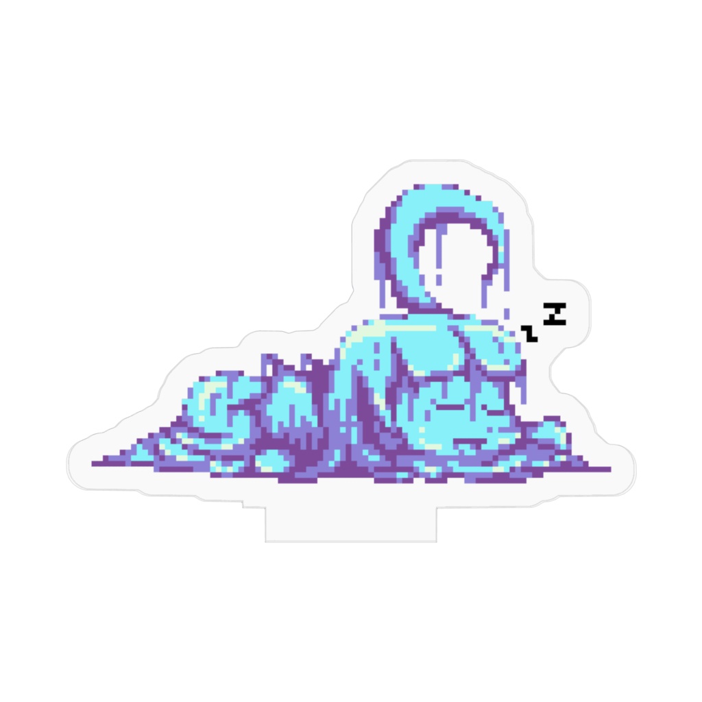 ねむねむアクア2 ドット絵アクリルフィギュア