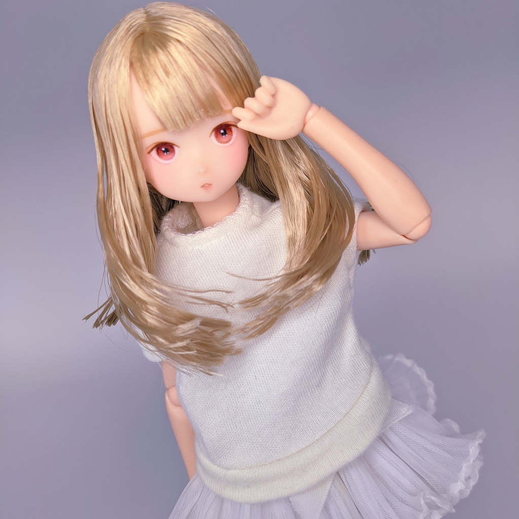 Milaella 6 1カスタムヘッド ピュアニーモ用ヘッド 肌色 アッシュブロンド Milaelladoll Booth