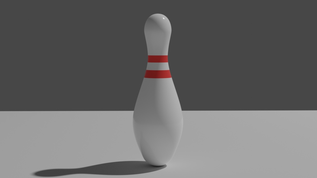 【３Dモデル 】ボウリングピン / bowling pin