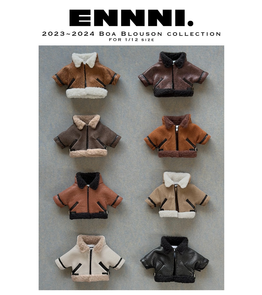 【チョコレートスエード】ボアブルゾン