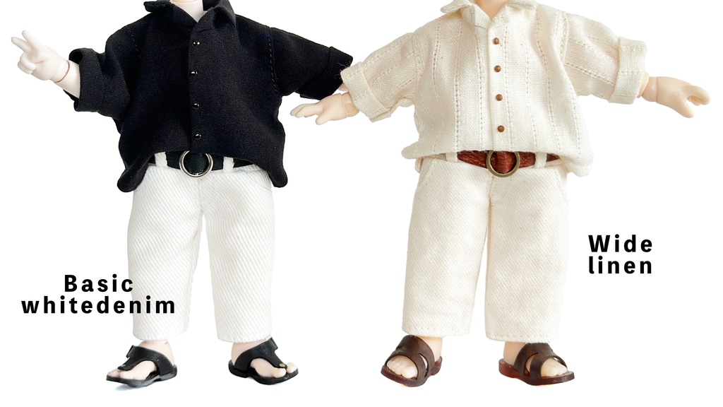 【サニーストライプ】リネンタックインシャツセット