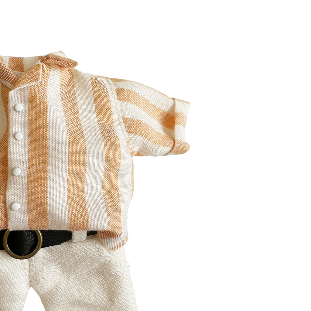 【サニーストライプ】リネンタックインシャツセット