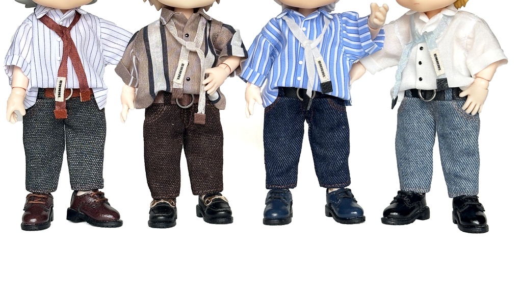 タックインシャツセット&リボンスカーフ