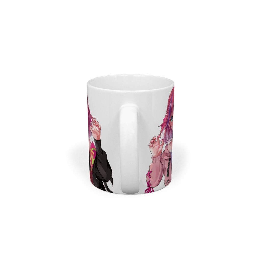 「白黒ちかさん(がおー)」マグカップ