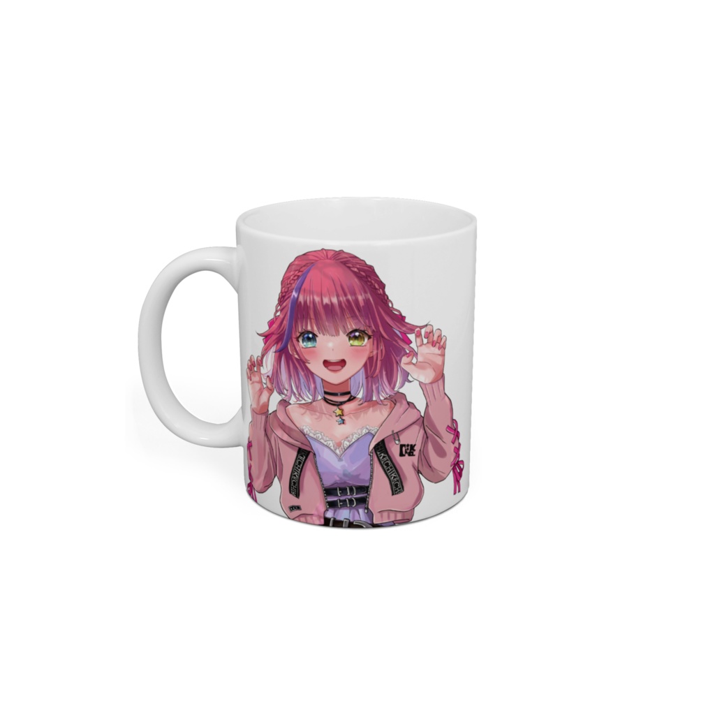 「白黒ちかさん(がおー)」マグカップ