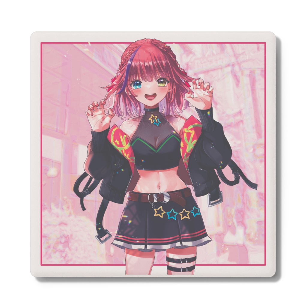 黒ちかさん コースター(角形)