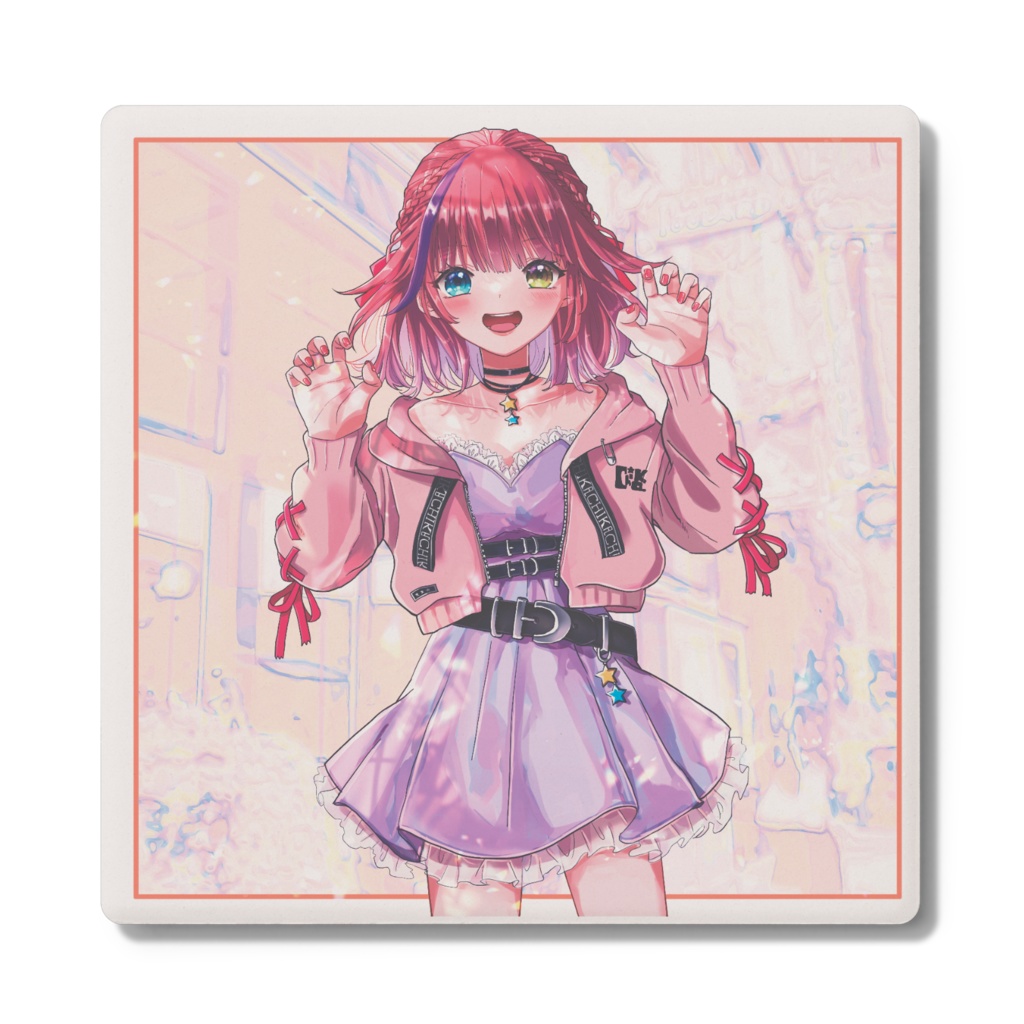白ちかさん コースター(角形)