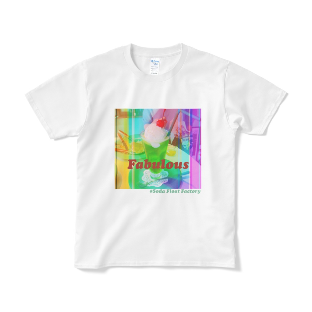 クリームソーダ　白　Tシャツ