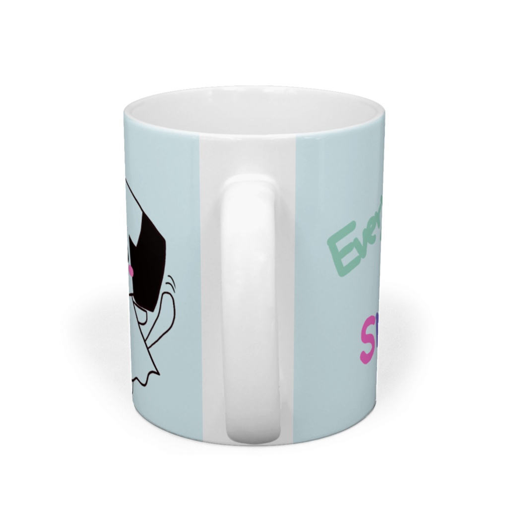 Everyday♡SMILE!マグカップ モノクロver.