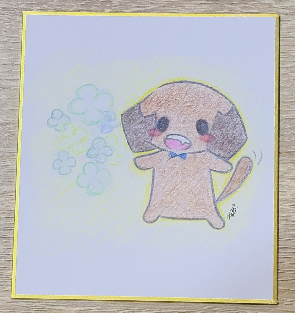 【1点限定】手描き色紙イラスト＋チェキ付き