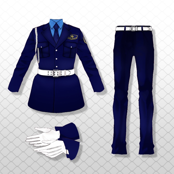 【VRoid正式版用】警備服(冬服)【無料】