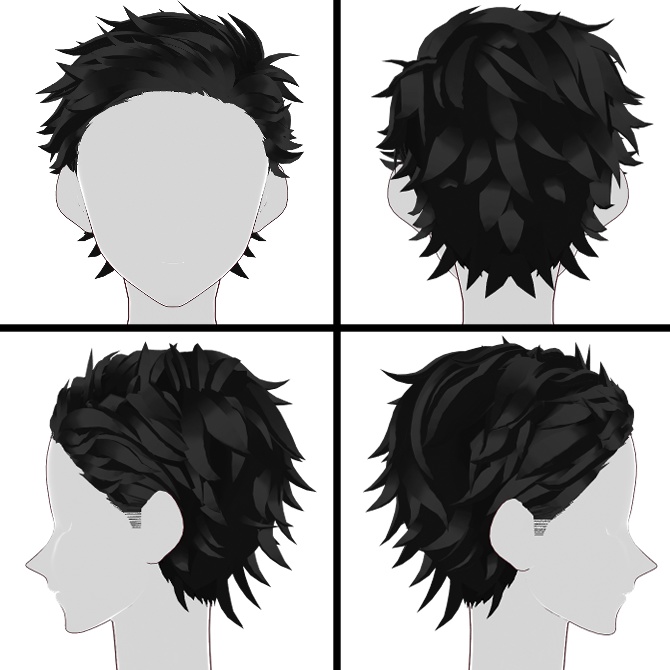 【VRoid正式版用】メンズ用ベリーショート【無料】