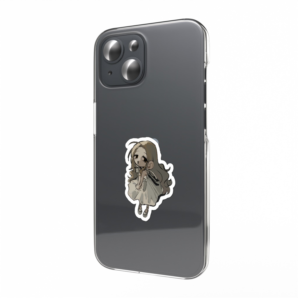 夏ワンピSDスマホステッカー