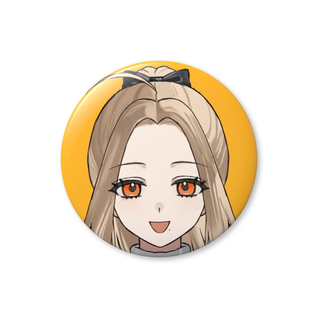 橙花リラキービジュ缶バッジ