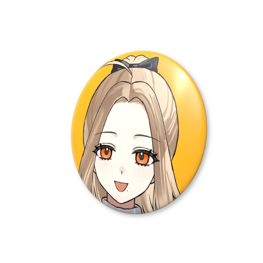 橙花リラキービジュ缶バッジ