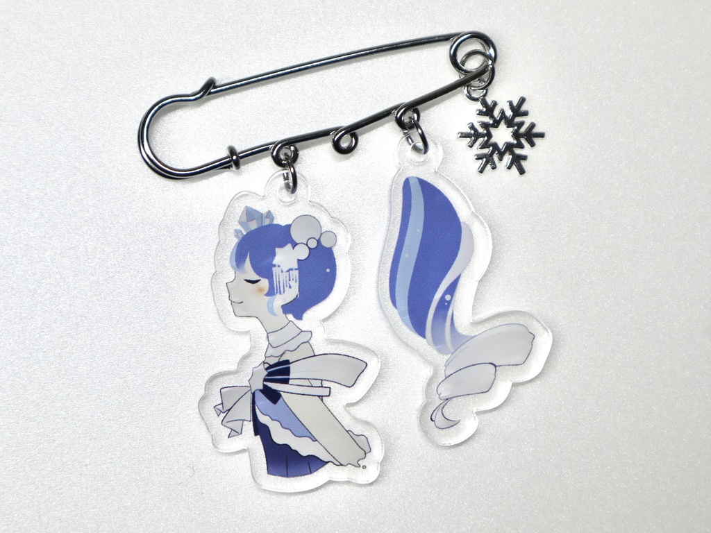 雪ミク2025アクリルピンブローチ