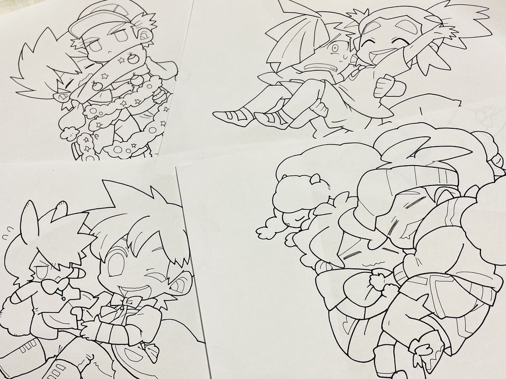 原画(線画)セット