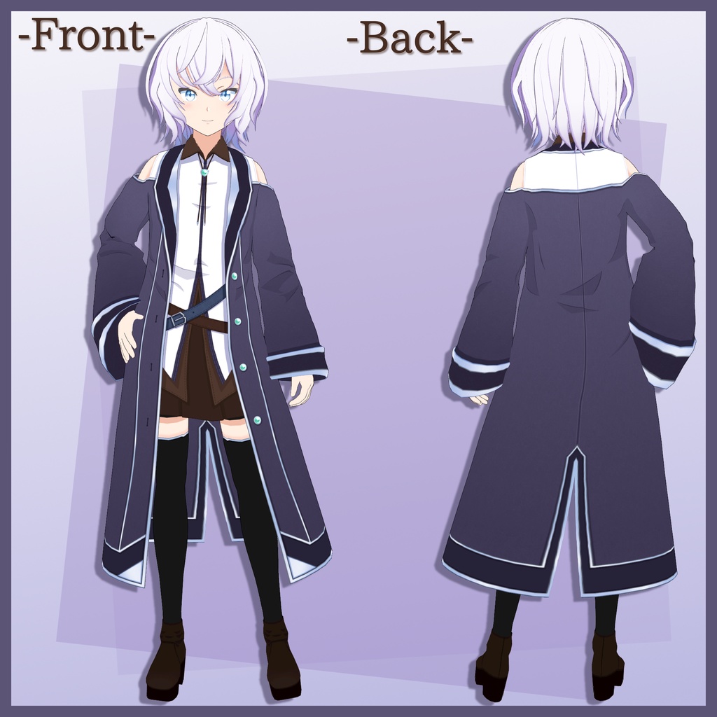 【VRChat向けアバター】有紗-Arisa-(VRoidβ+PhysBones未対応)