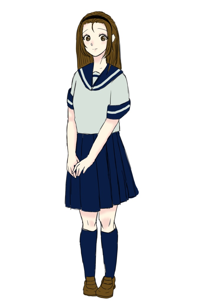 女学生　立ち絵