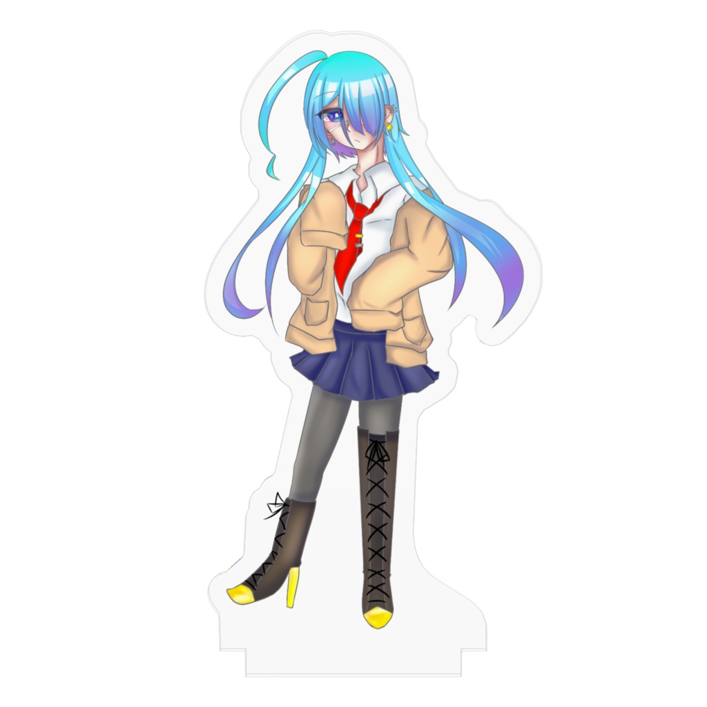 歩色ちゃんの冬服立ち絵アクリルスタンド