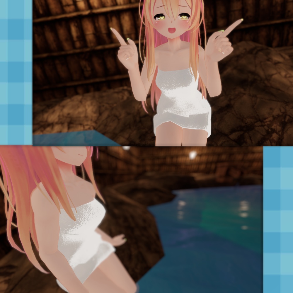 【ばななちゃん専用】温泉バスタオル【スキニング済み】