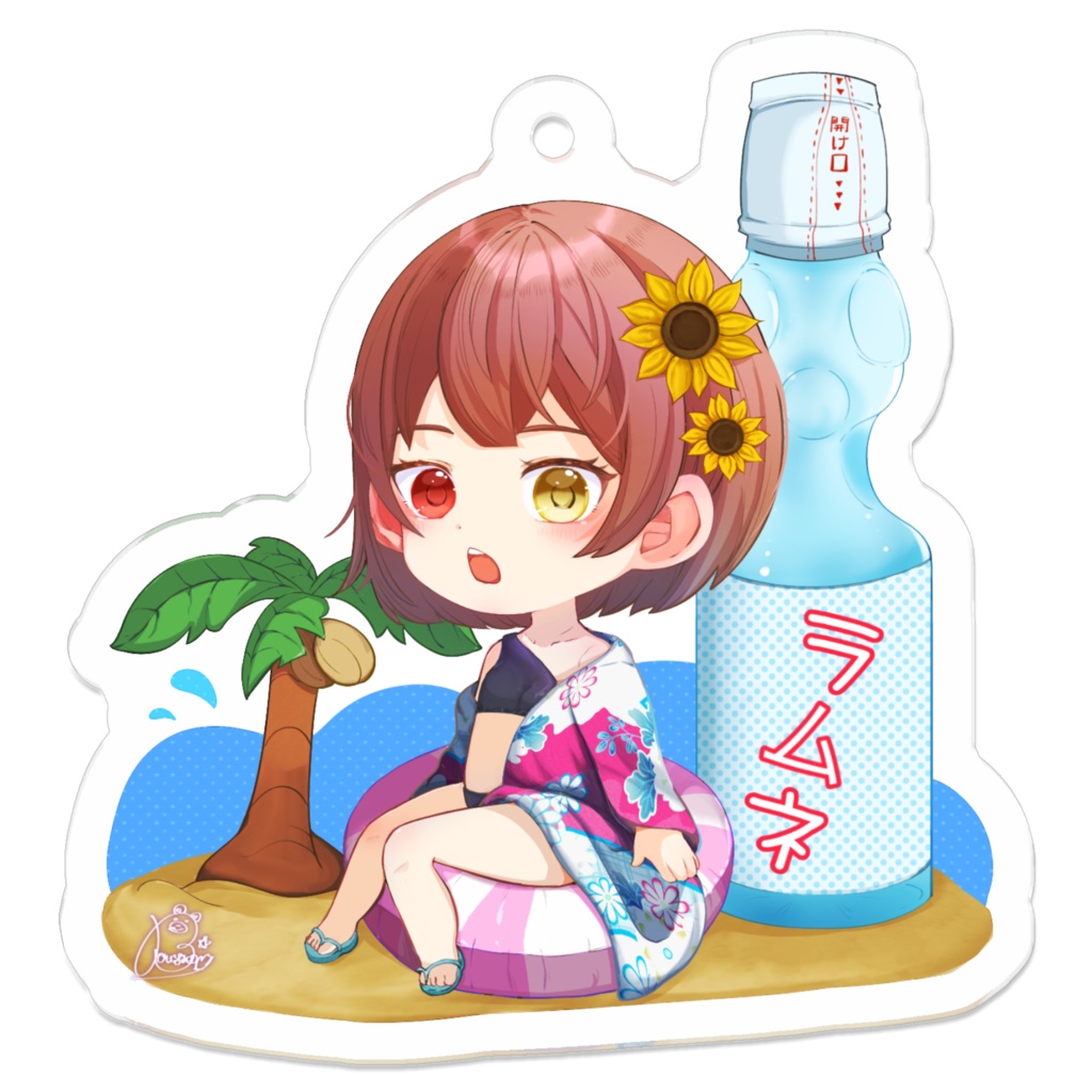 真白(夏)アクリルキーホルダー