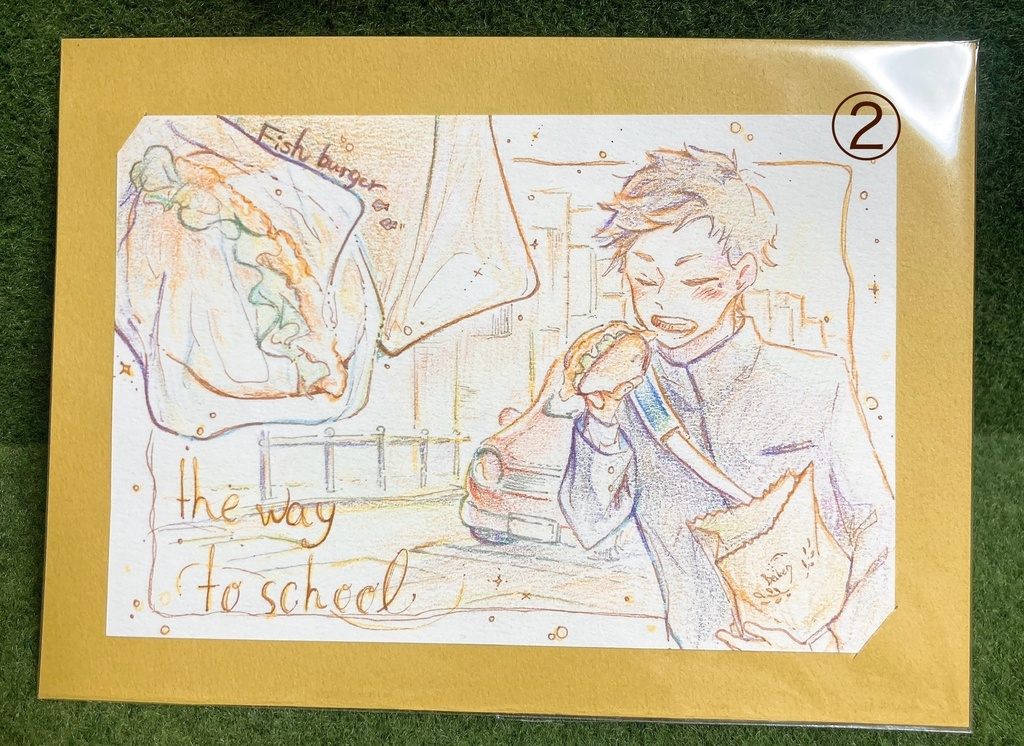 【原画】色鉛筆着彩