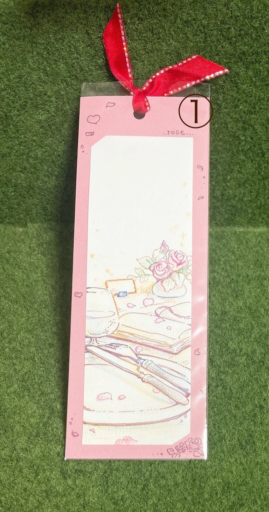 【原画】栞サイズ(透明水彩)(色鉛筆)