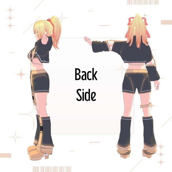 【VRoid製オリジナル3Dモデル】カレン / Calendula【.VRM/.Vroid】