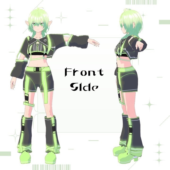 【VRoid製オリジナル3Dモデル】アルス / Alstromeria【.VRM/.Vroid】