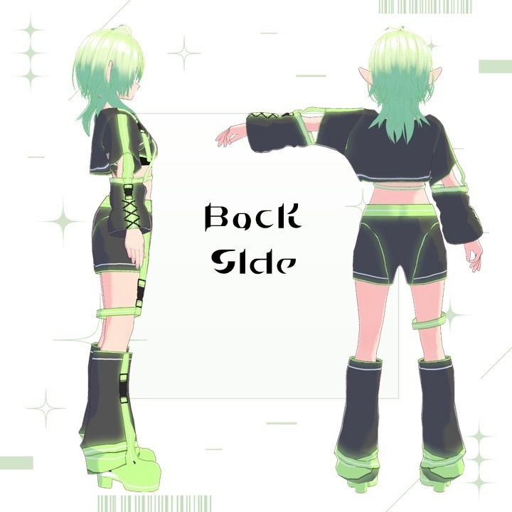 【VRoid製オリジナル3Dモデル】アルス / Alstromeria【.VRM/.Vroid】