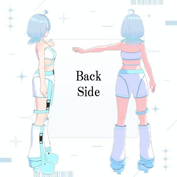 【VRoid製オリジナル3Dモデル】朝顔/ Asagao【.VRM/.Vroid】