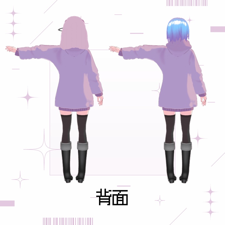 【VRoid製オリジナル3Dモデル】アネモネ/ Anemone【.VRM/.Vroid】