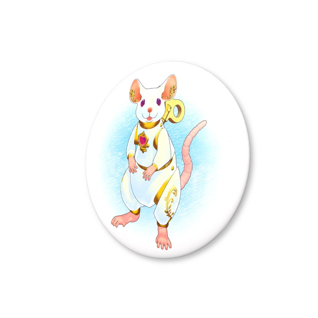 Mus缶バッジ(ごきげん)