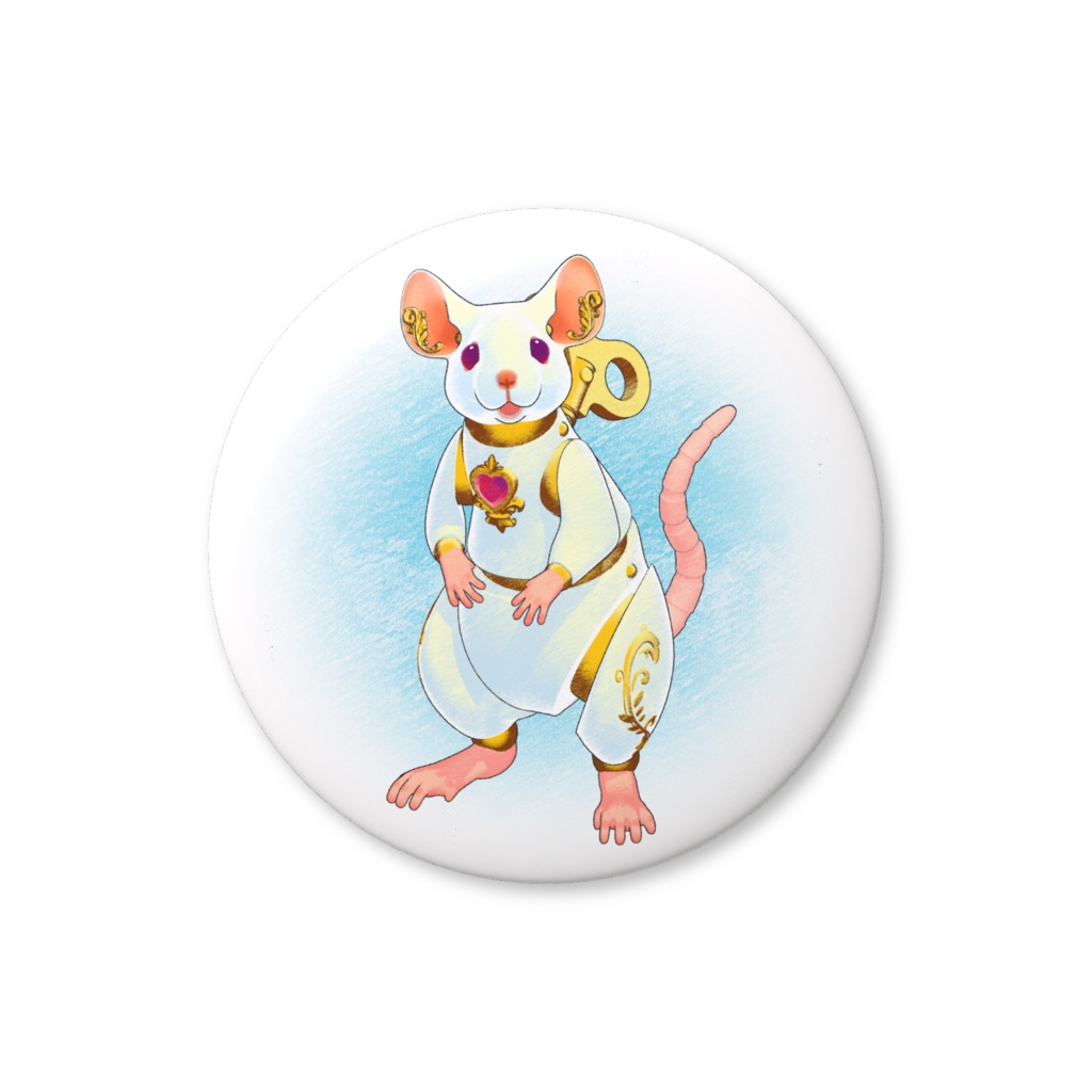 Mus缶バッジ(ごきげん)