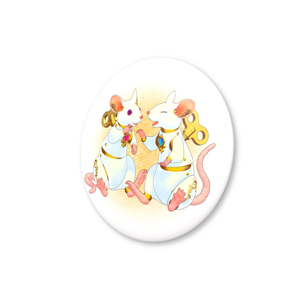 Mus缶バッジ(おしゃべり)