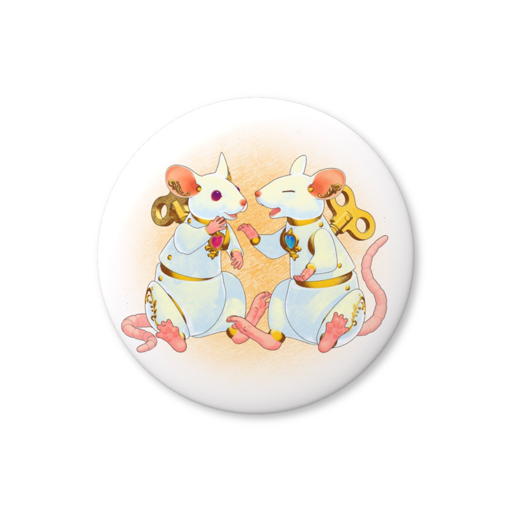 Mus缶バッジ(おしゃべり)