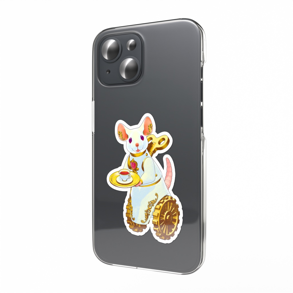 Musスマホステッカー（茶はこび）