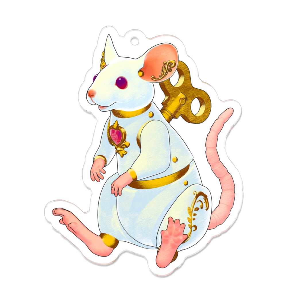 Musアクリルキーホルダー(おすわり)