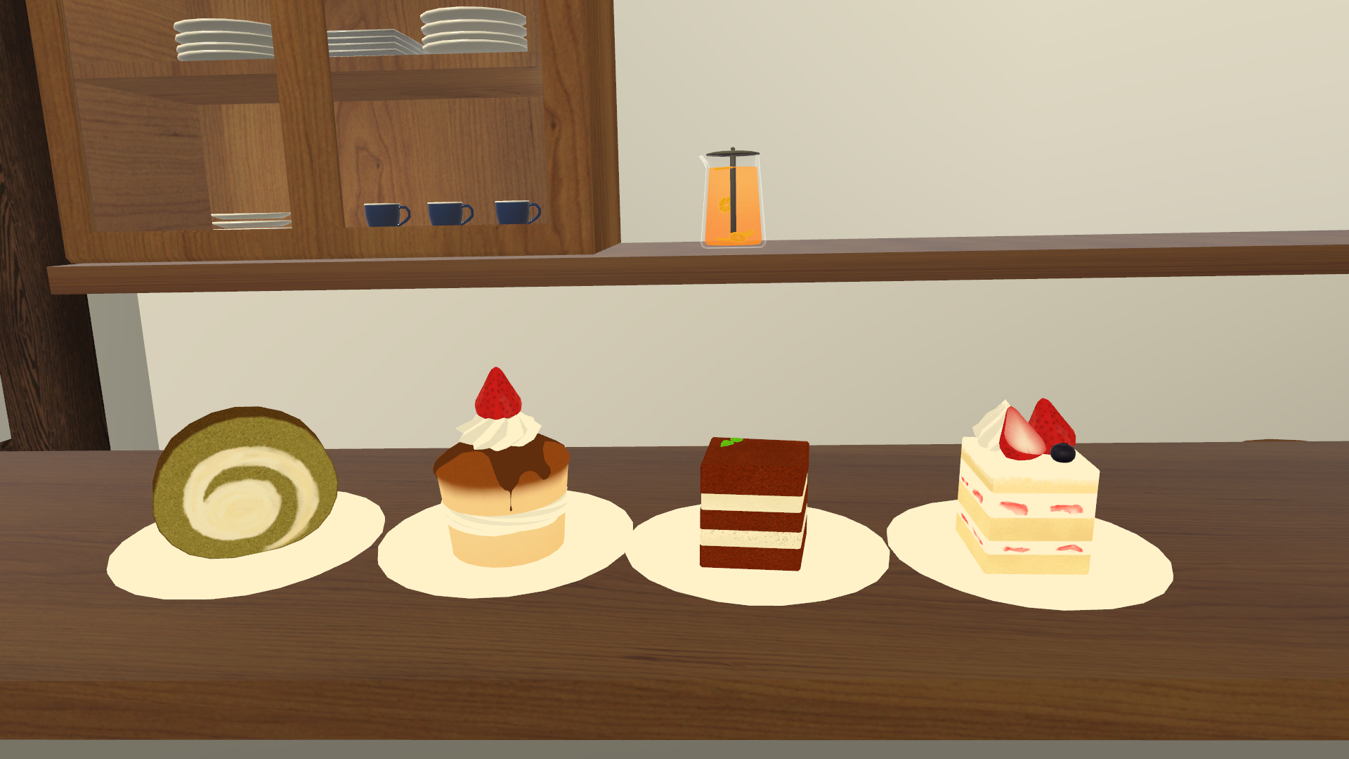 【VRC想定】カフェケーキセット