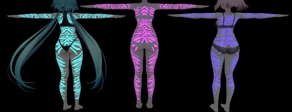 Bodypaint Tiger Stripes