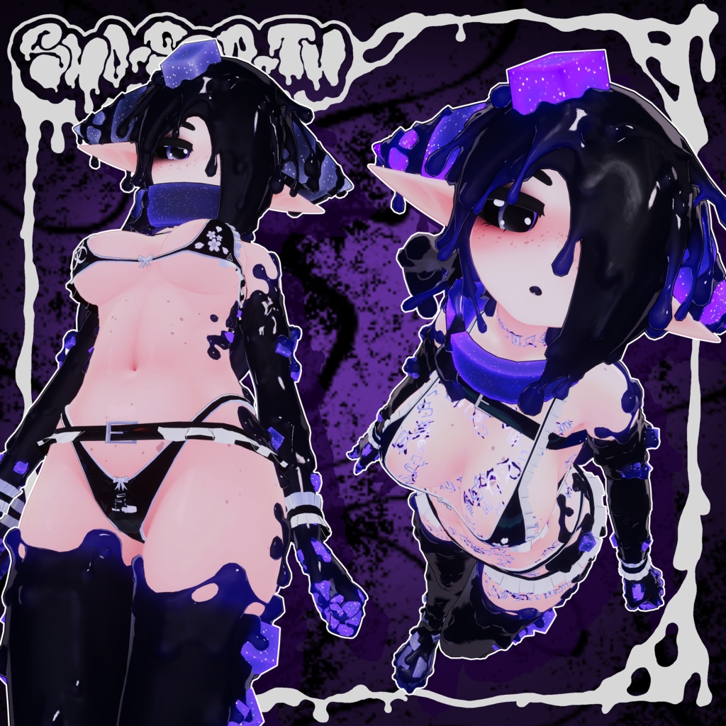 Maid Bikini - Shoggoth - Thicc Catocat