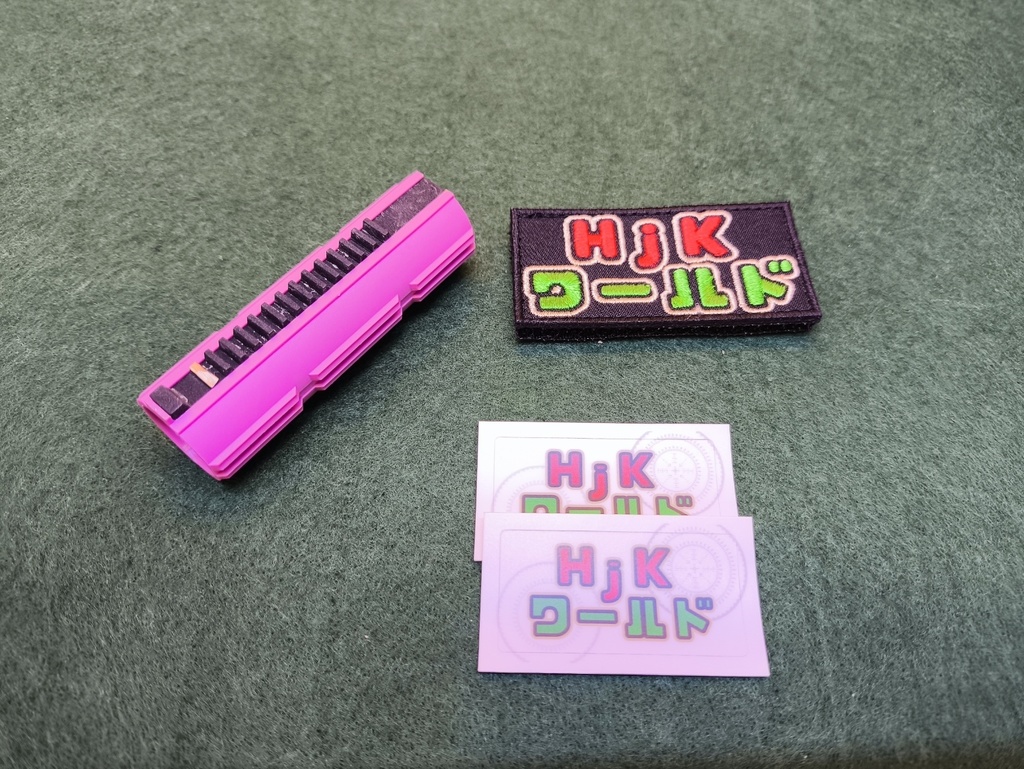 HjKワールドパッチ＋ステッカー＋ピストンセット
