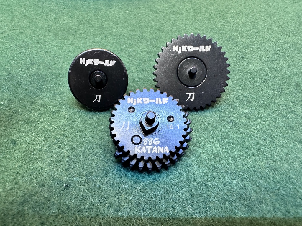 HjKワールド謹製　高精度スピード ギアセット「SSG KATANA（刀)」