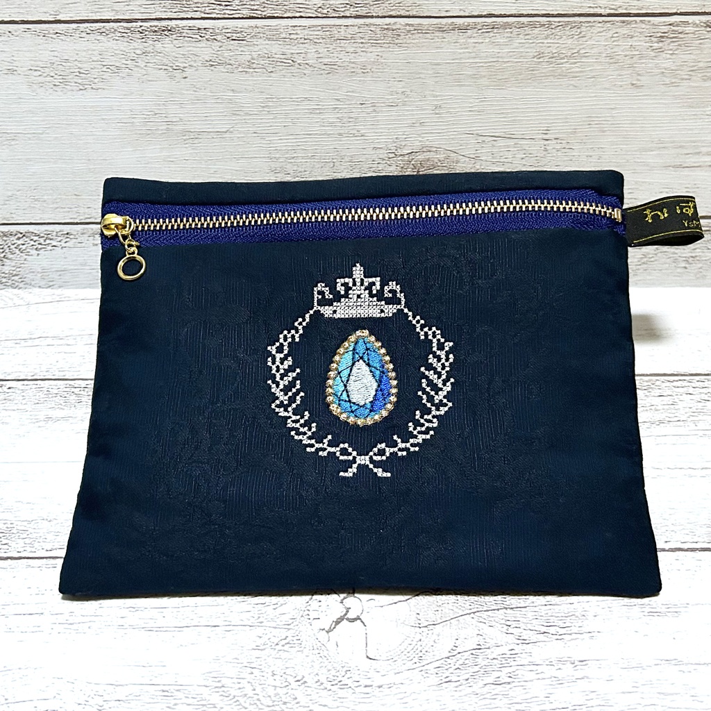 【原神イメージ】宝石フラットポーチ おおきいの