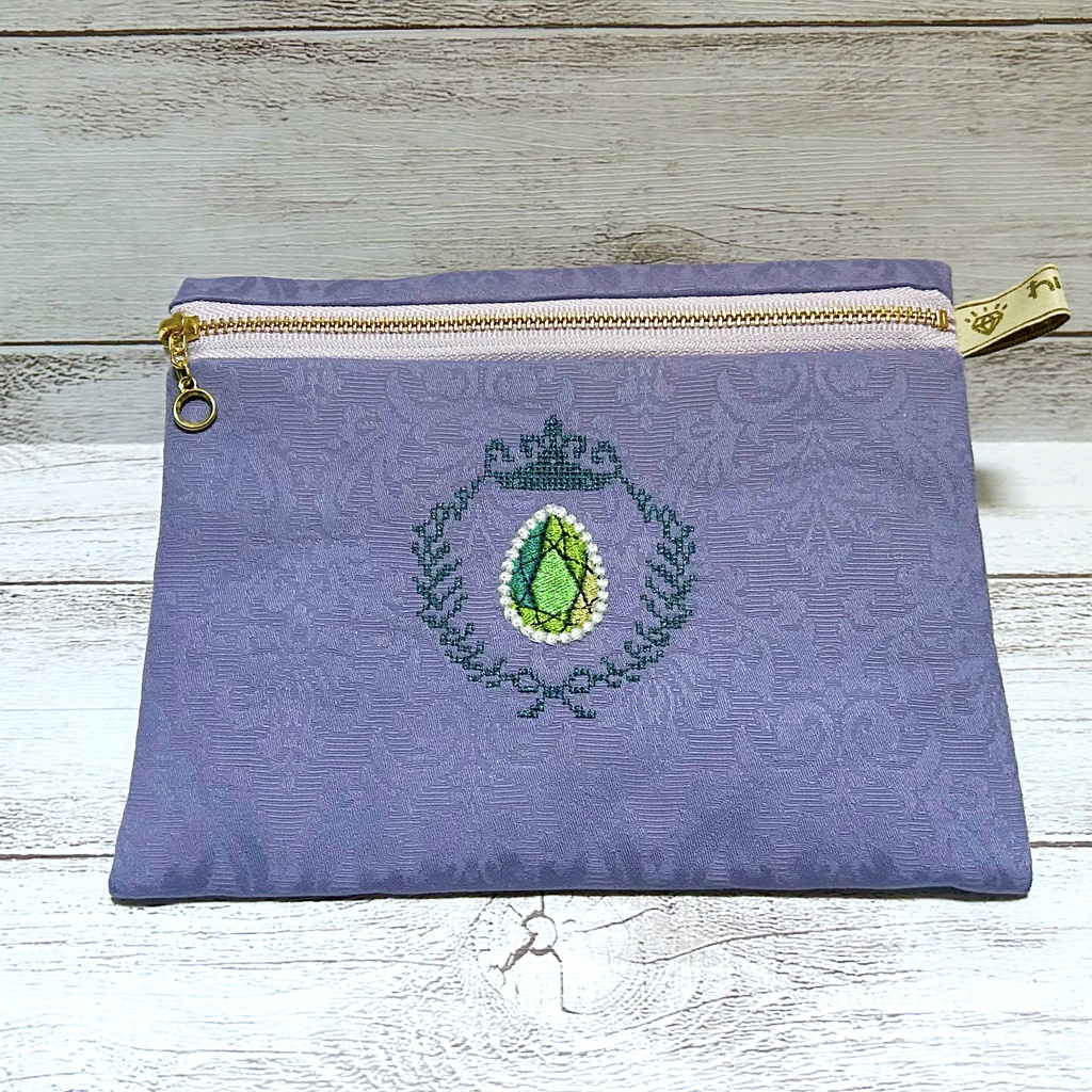 【原神イメージ】宝石フラットポーチ おおきいの