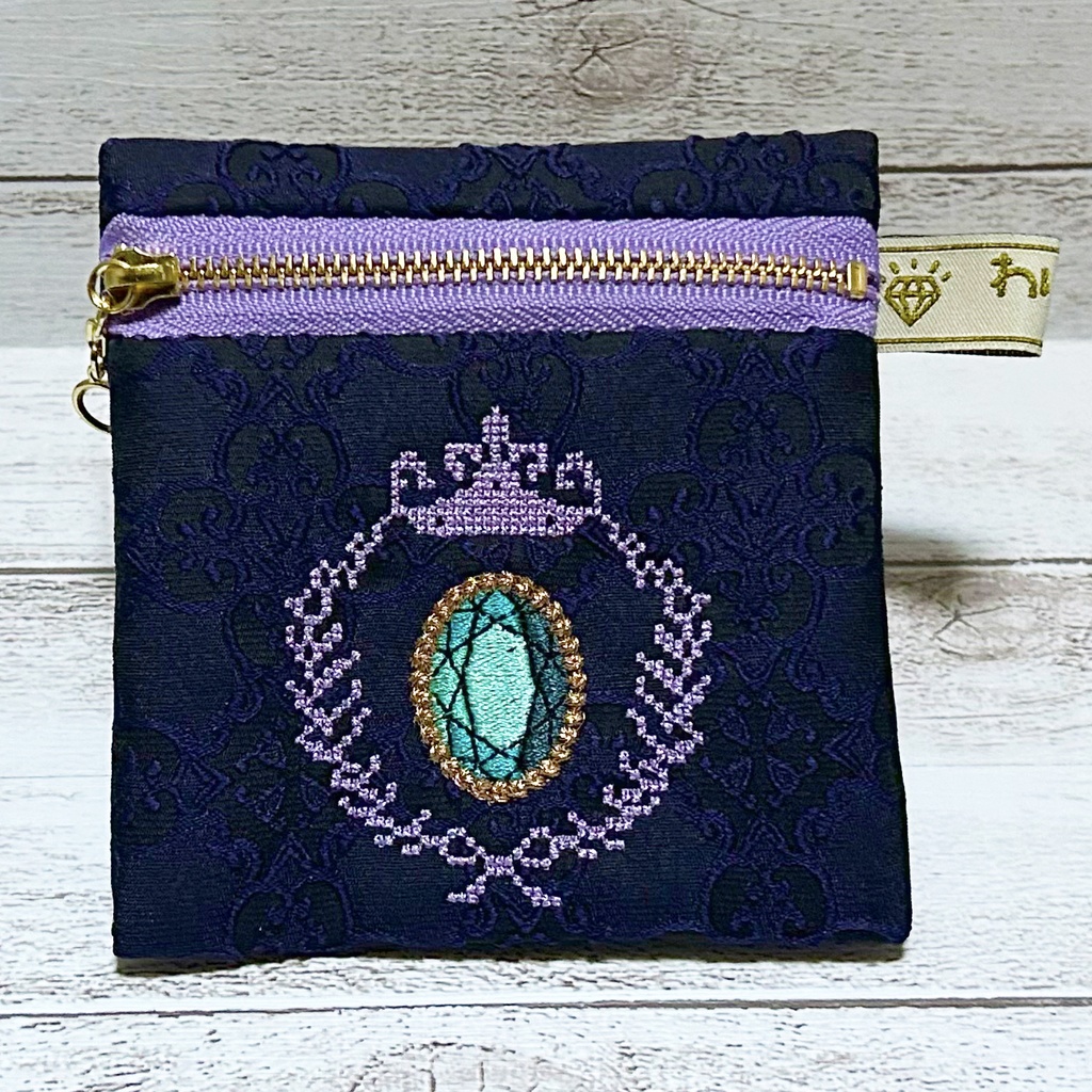 【原神イメージ】宝石フラットポーチ ちいさいの