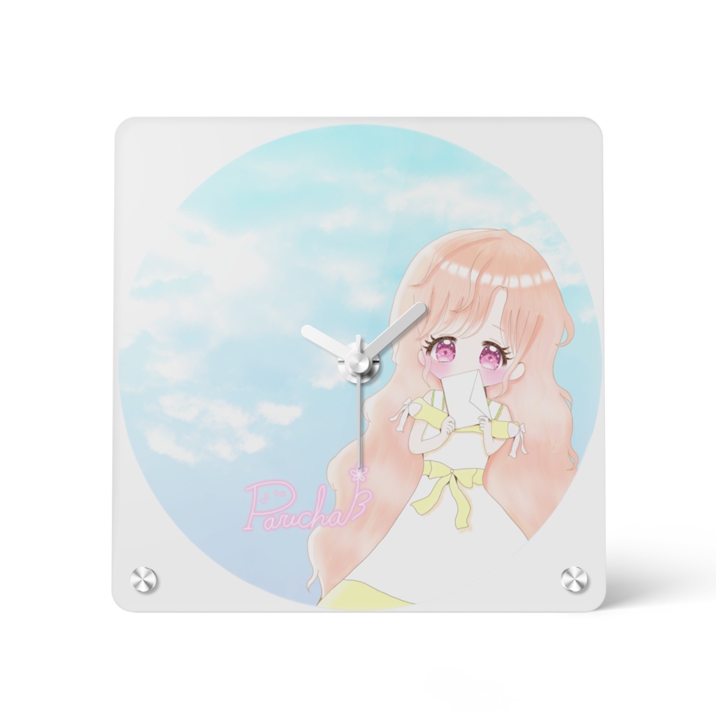 正方形アクリル時計 -歌みたデザイン-