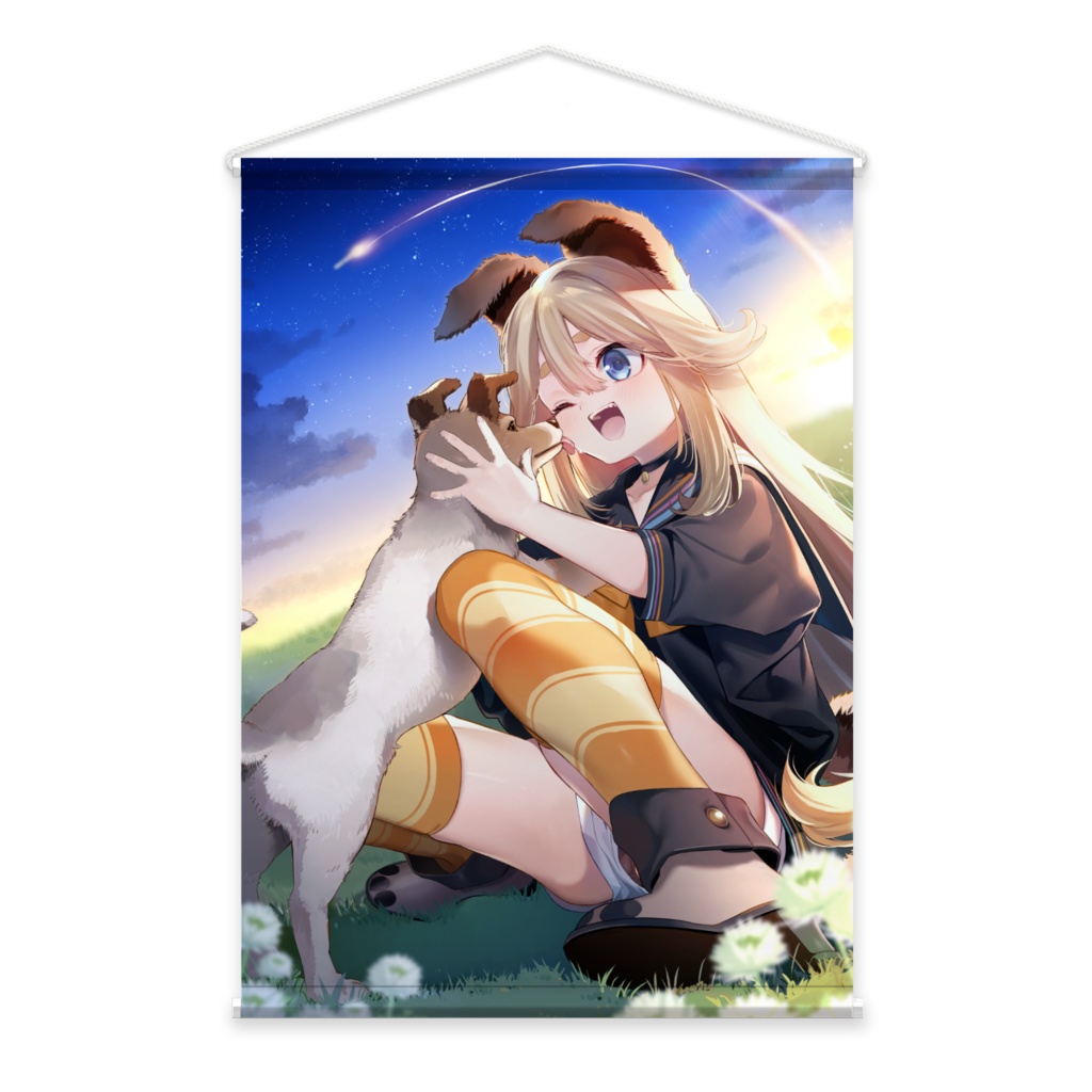 玖伖ライカ5周年記念タペストリー【Vtuber】